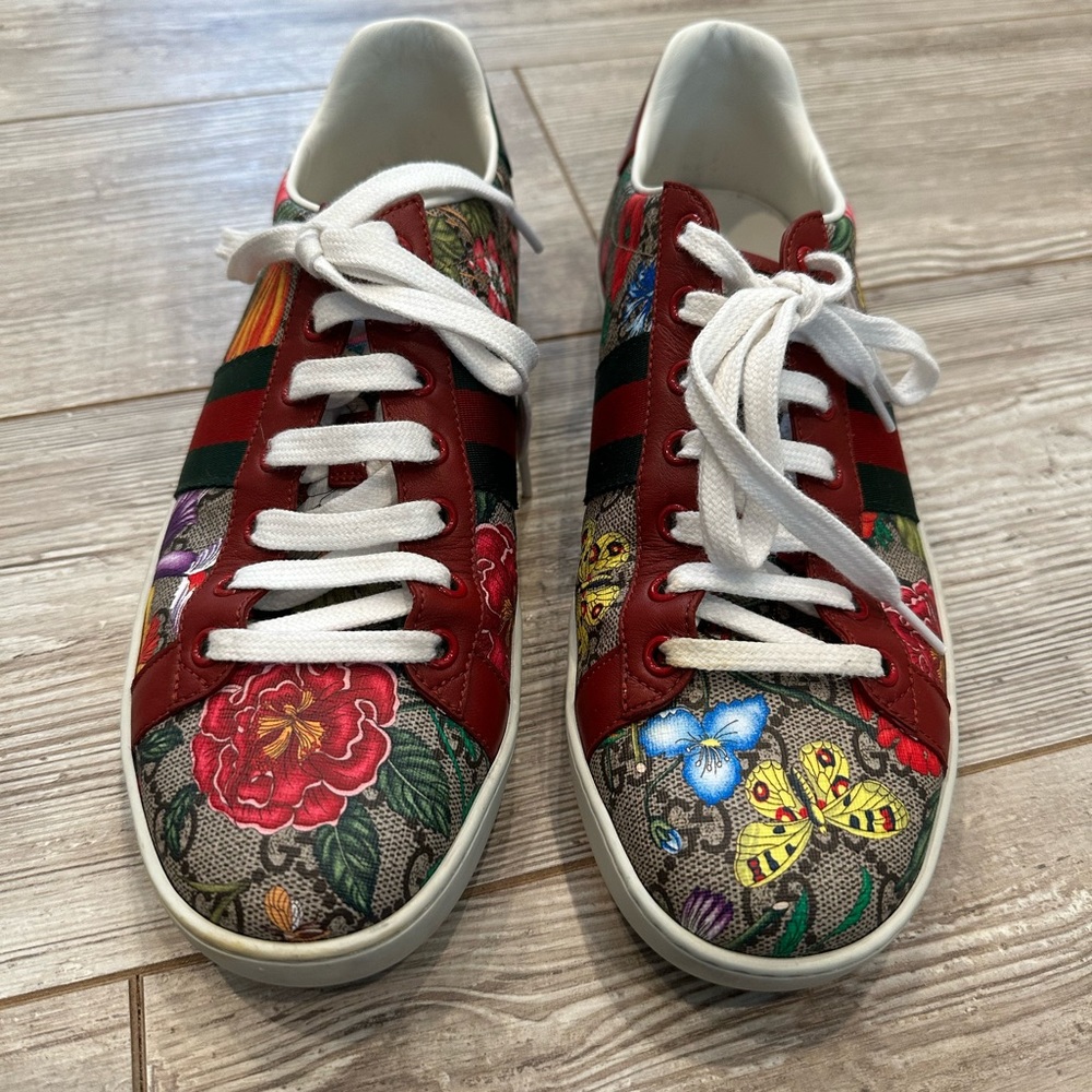 Authentic Gucci Ace Sneakers size 40.5 (women’s 9.5) EEUC